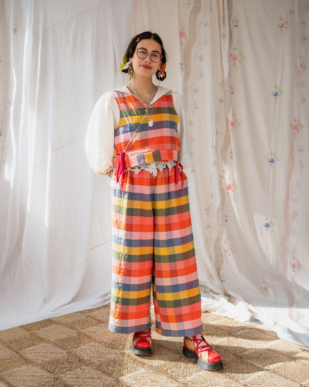 Rebecca Trousers Elmer Quilt