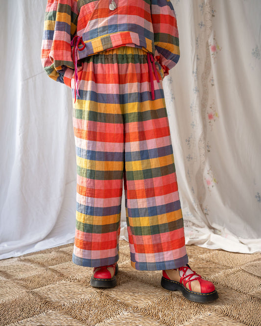 Rebecca Trousers Elmer Quilt