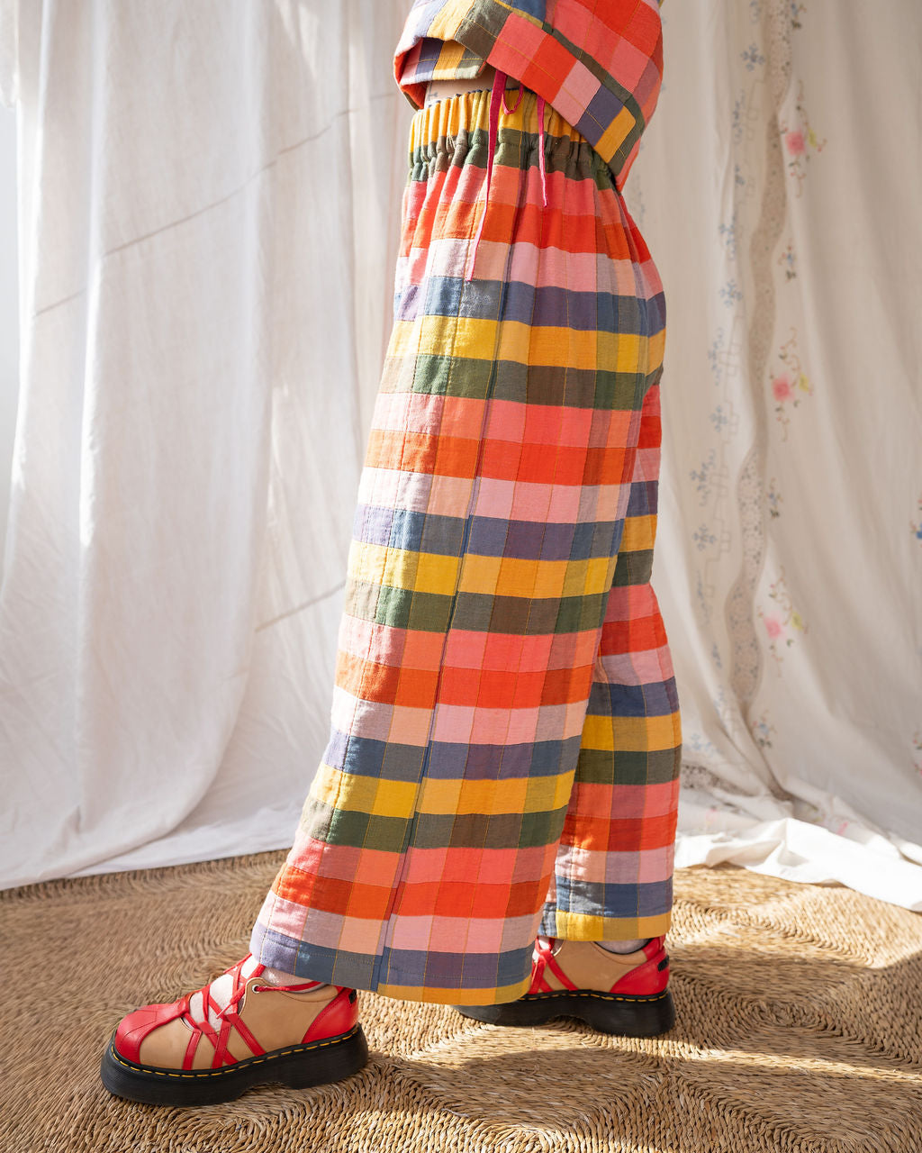 Rebecca Trousers Elmer Quilt