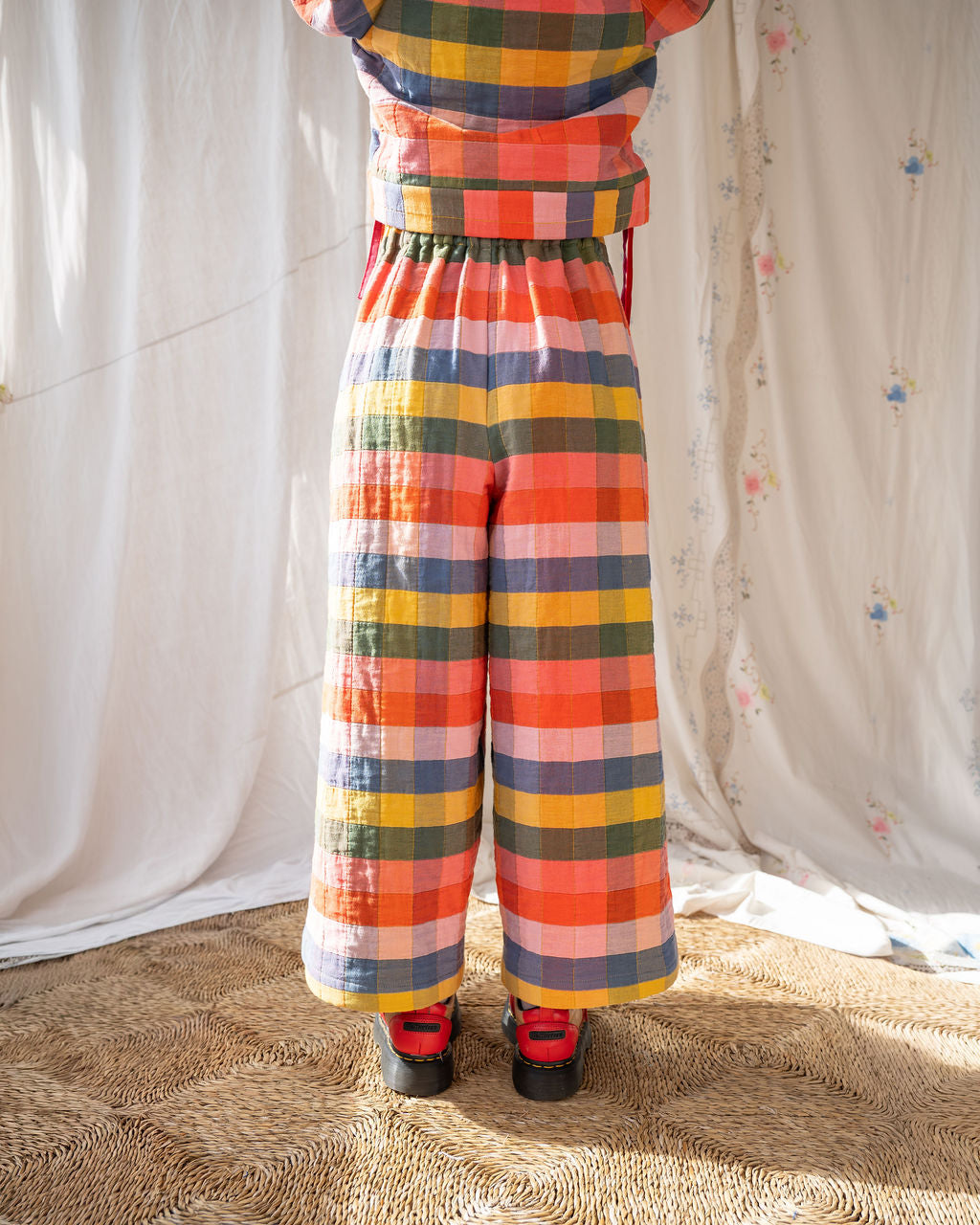Rebecca Trousers Elmer Quilt