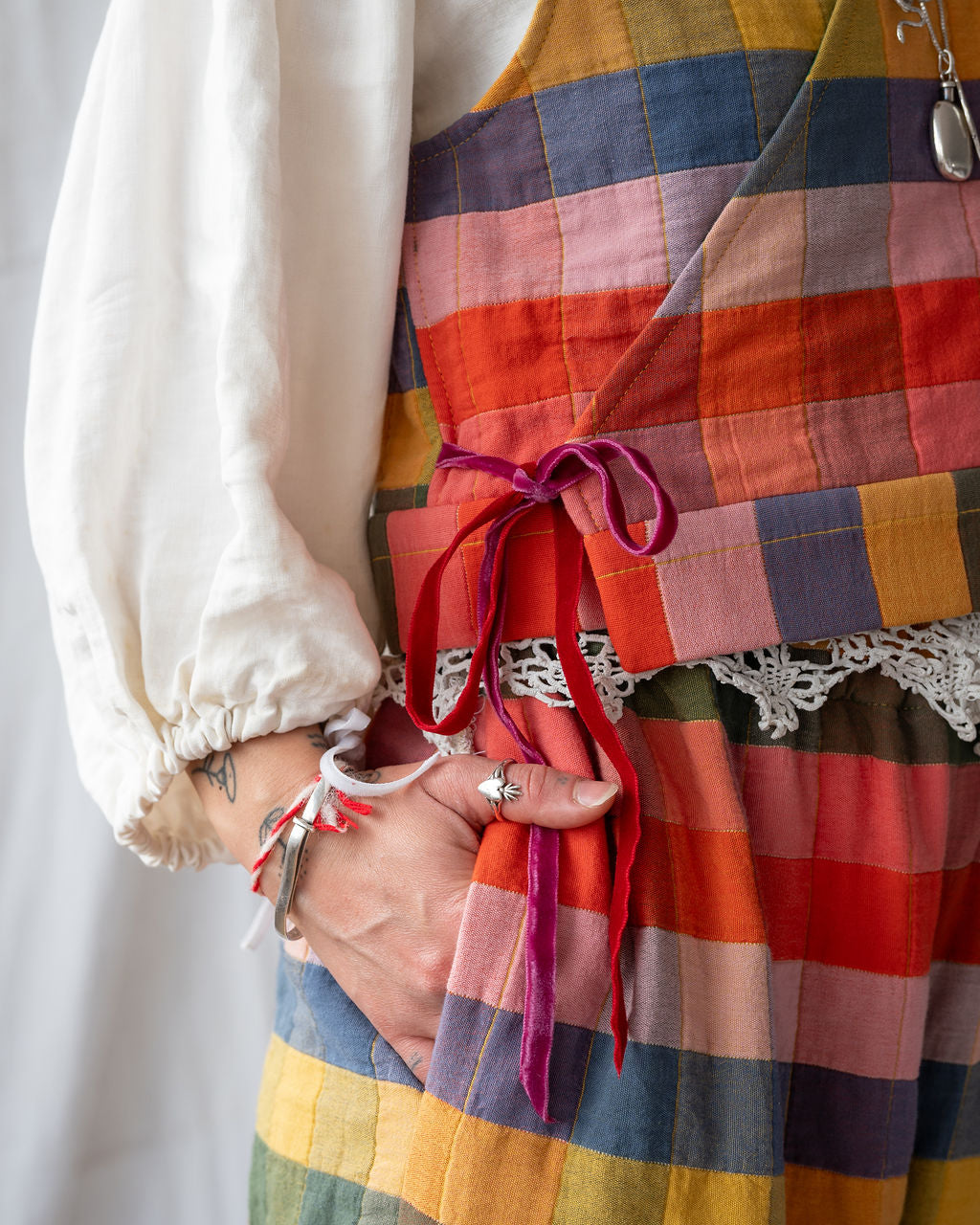 Rebecca Trousers Elmer Quilt